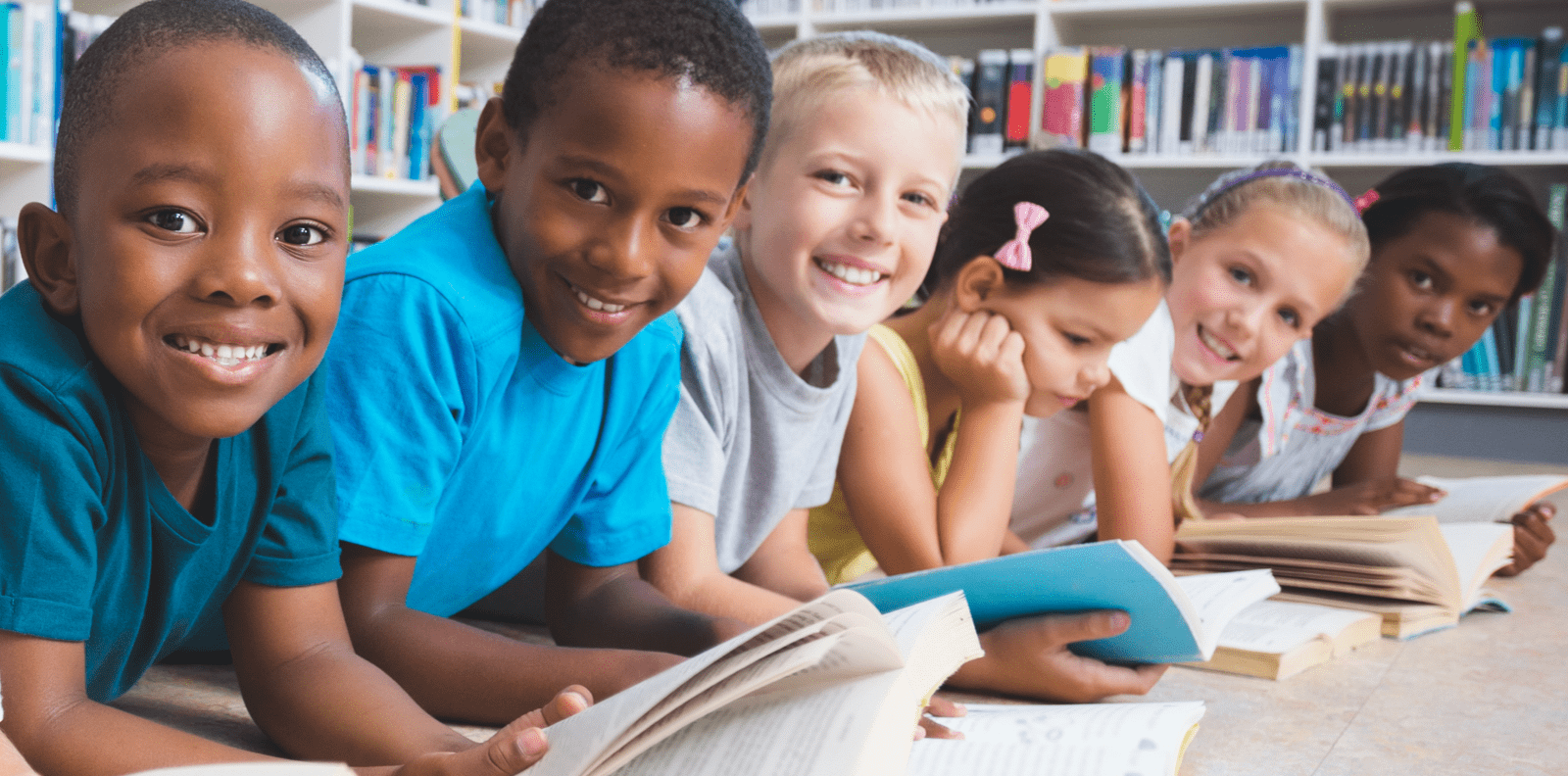Children Smiling while Learning