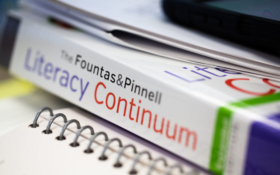 The book binding of the Literacy Continuum.