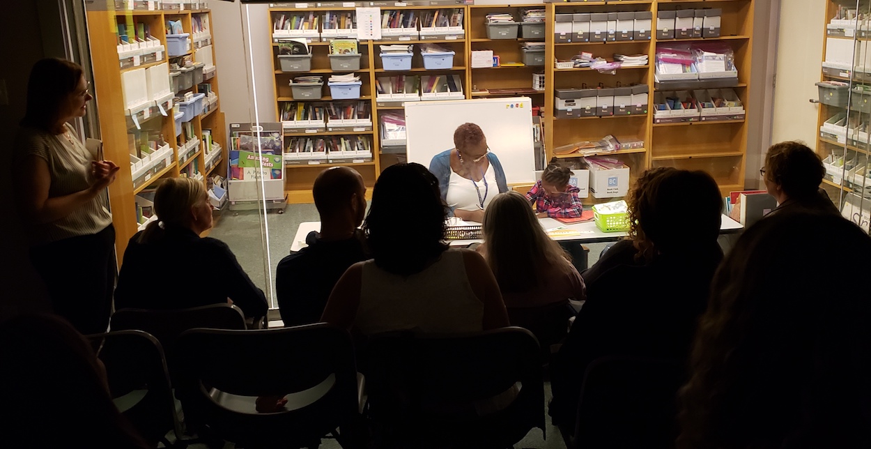 Reading Recovery Teacher in Training with Child